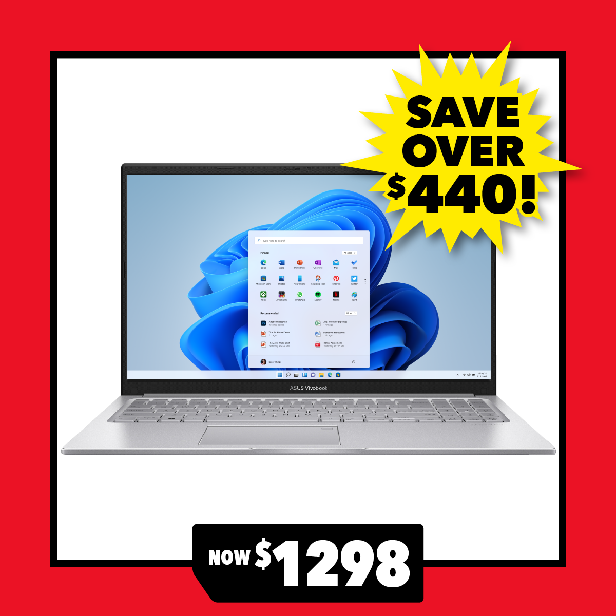 ASUS Vivobook 15.6" Laptop - Intel Core i7