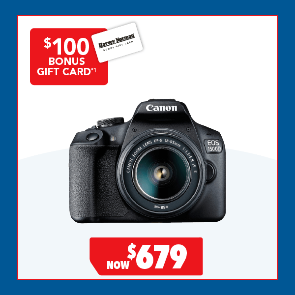 Canon EOS 1500D DSLR with 18-55mm Lens