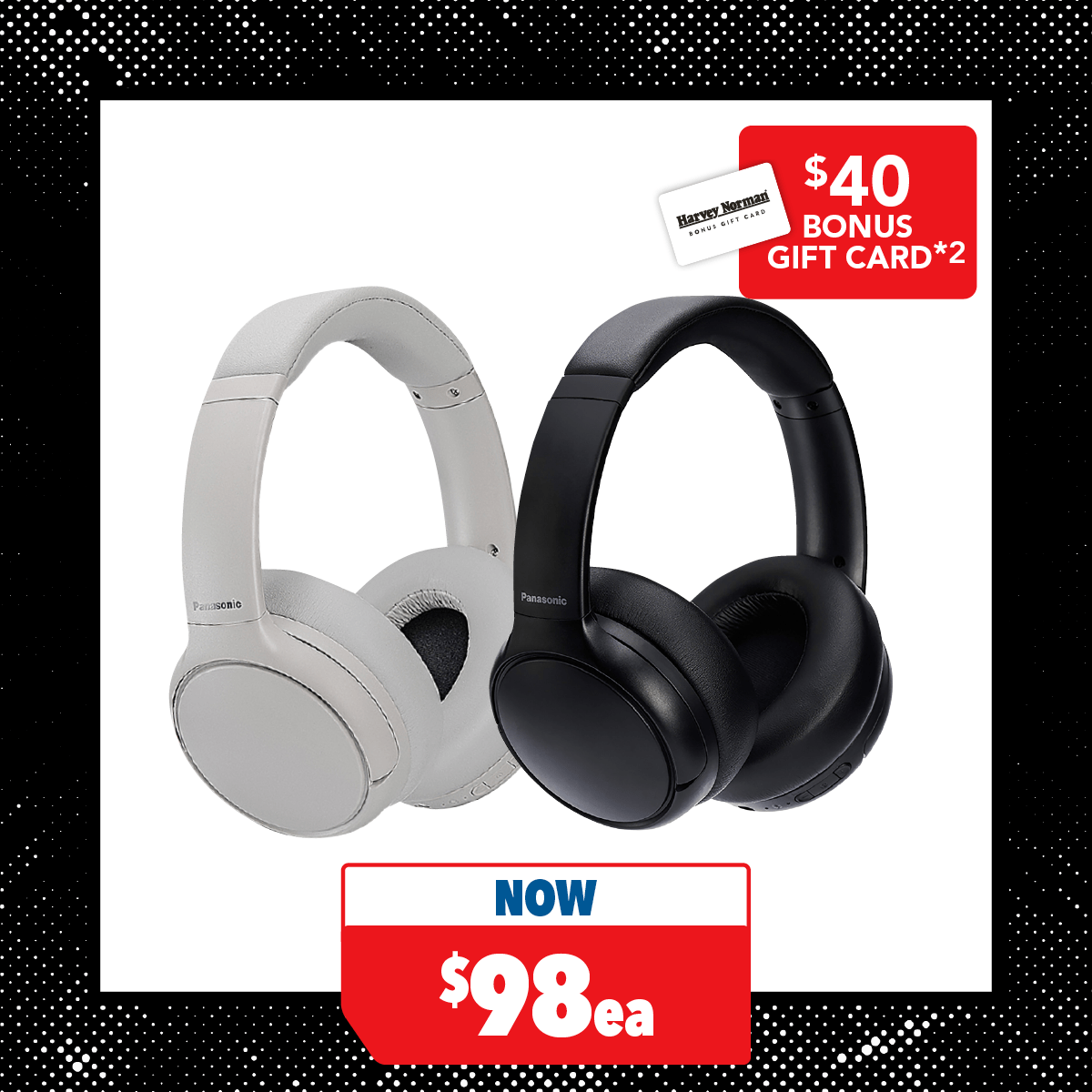 Panasonic RB-M600 Wireless Over-Ear Headphones