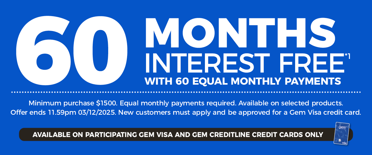 60 Months Interest Free