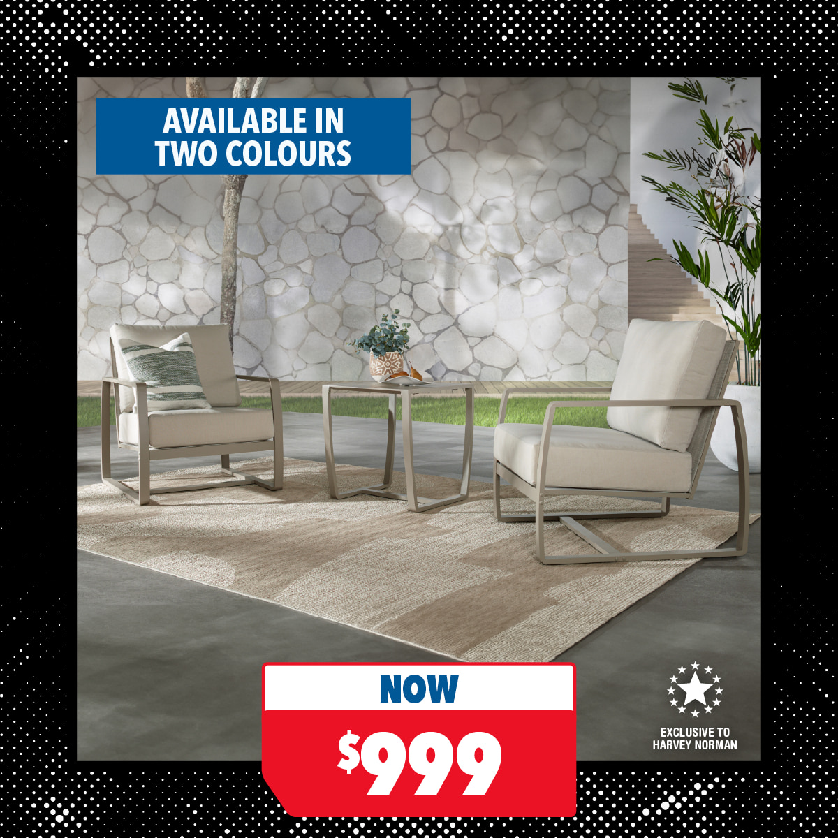 Cabana 3-Piece Outdoor Lounge Setting