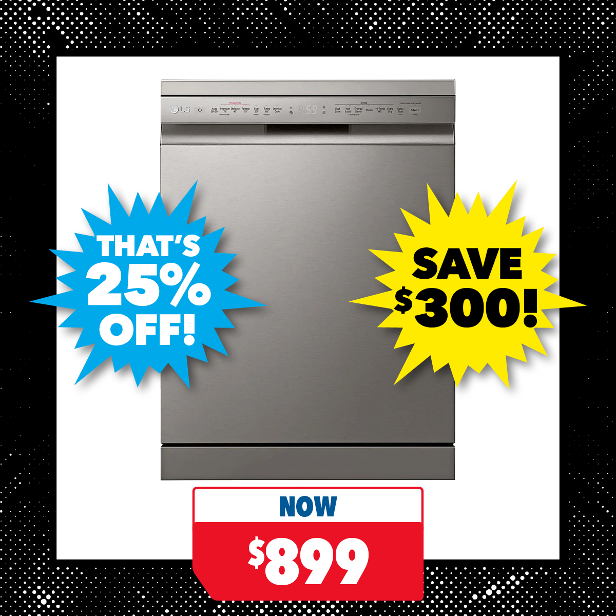 LG 14 Place Setting QuadWash Freestanding Smart Dishwasher