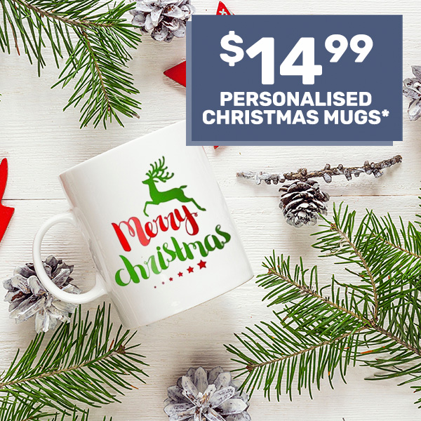 Personalised Christmas Mugs $14.99*