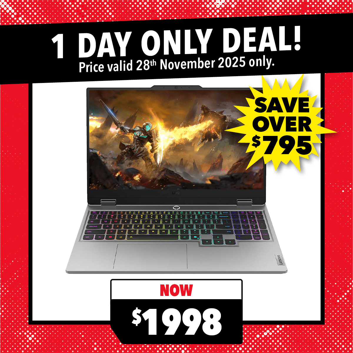 Lenovo LOQ 15.6" Gaming Laptop - Intel Core i7