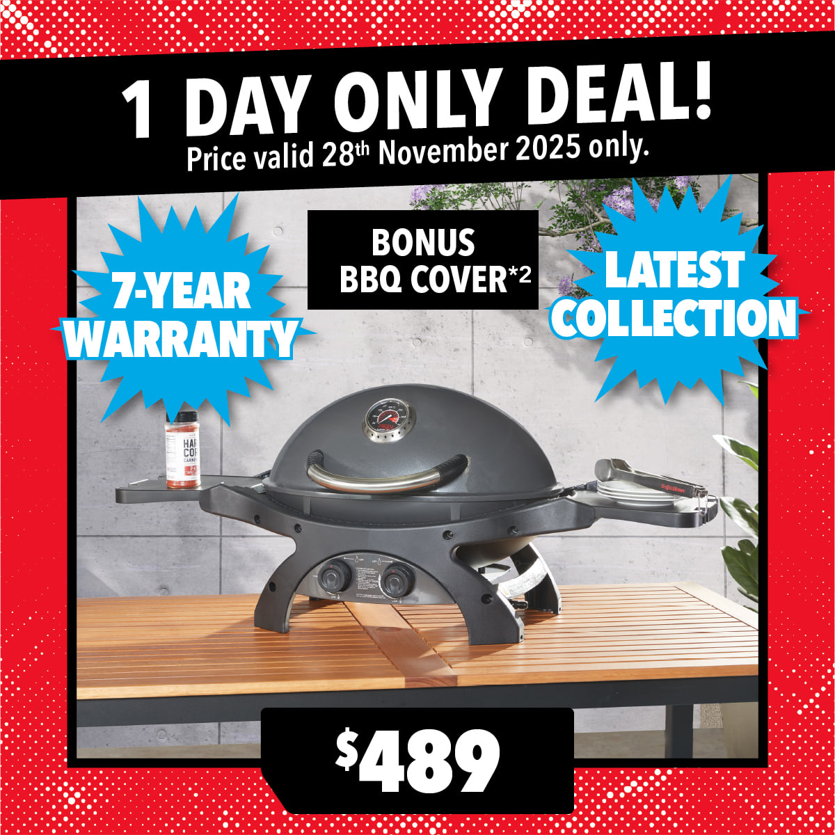 Ziggy Classic 2-Burner Gas Portable BBQ