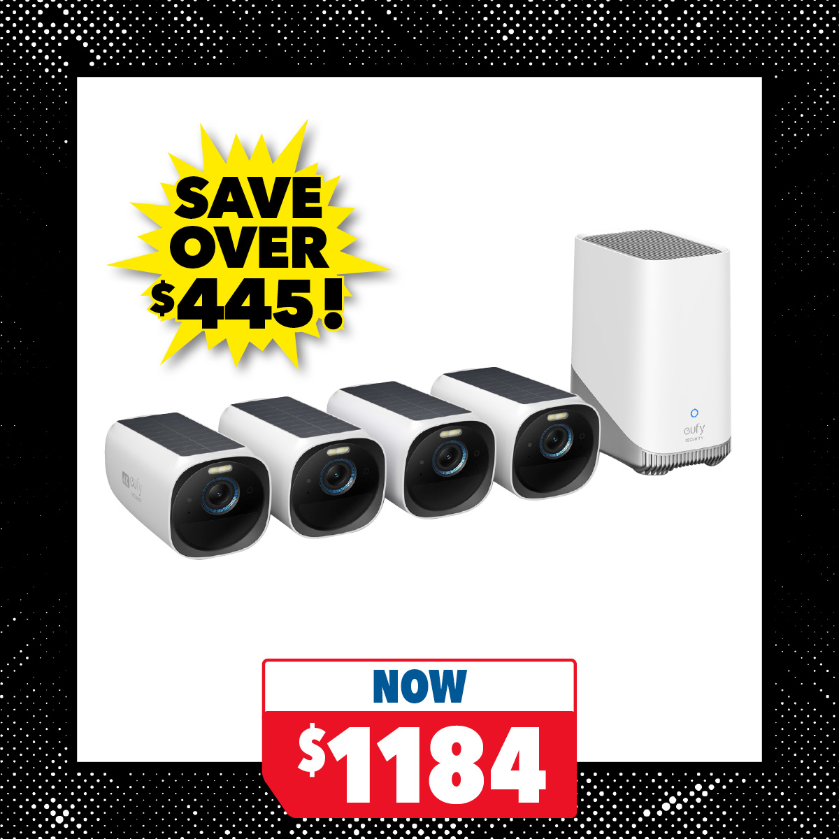 Eufy Cam 3 S330 Wireless Security Camera - 4-Pack