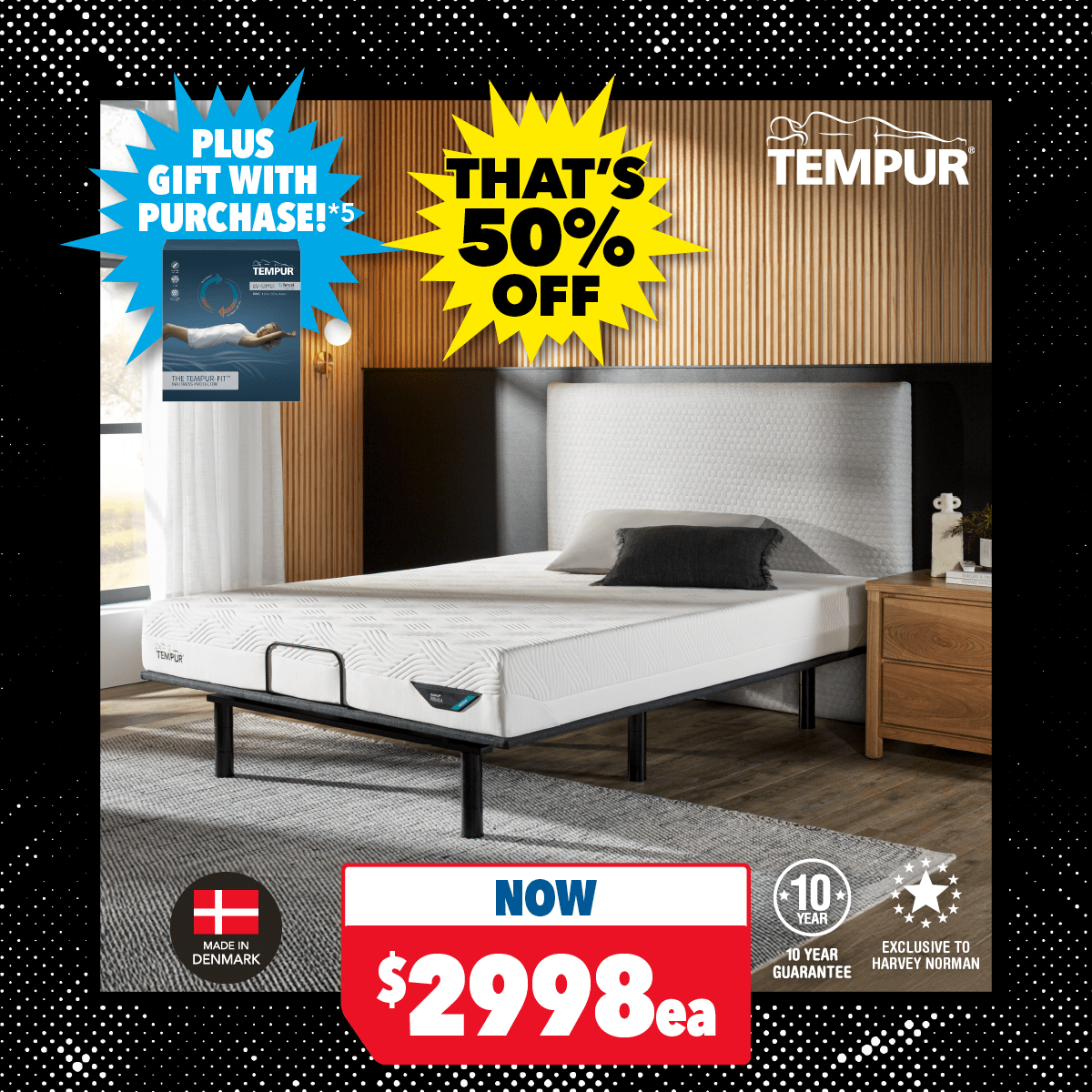 Prima Soft or Medium Queen Mattress by Tempur