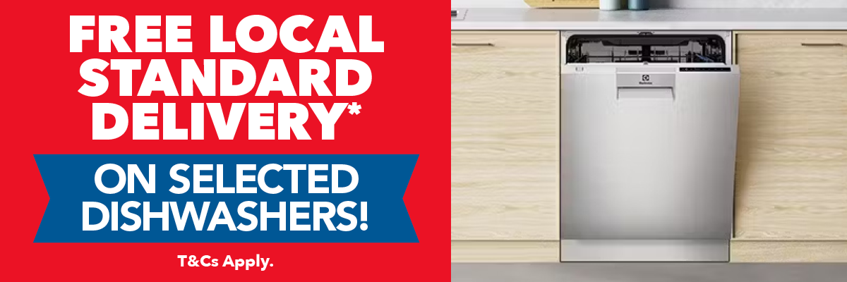 Free Local Delivery* on Selected Dishwashers