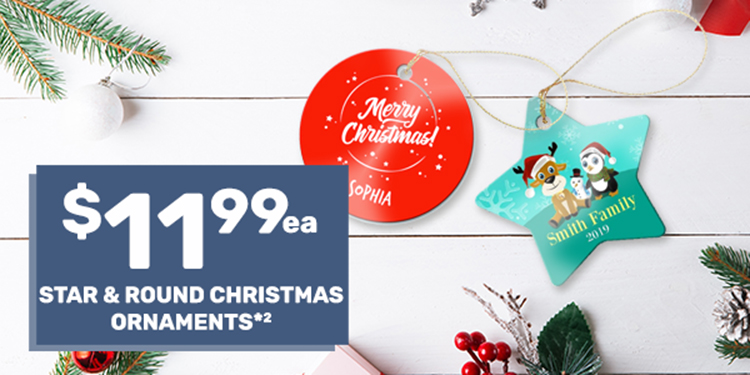Star & Round Christmas Ornaments $11.99ea*3