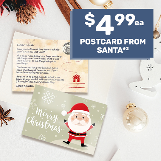 Postcard from Santa $4.99ea*3