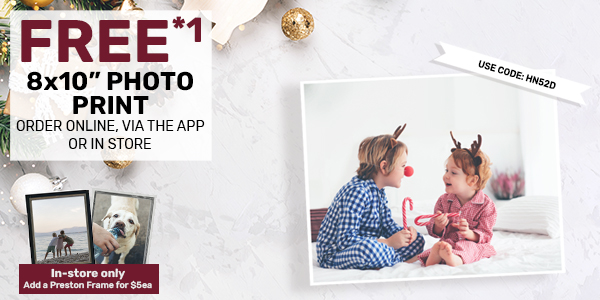 FREE 8x10 Christmas Photo*1