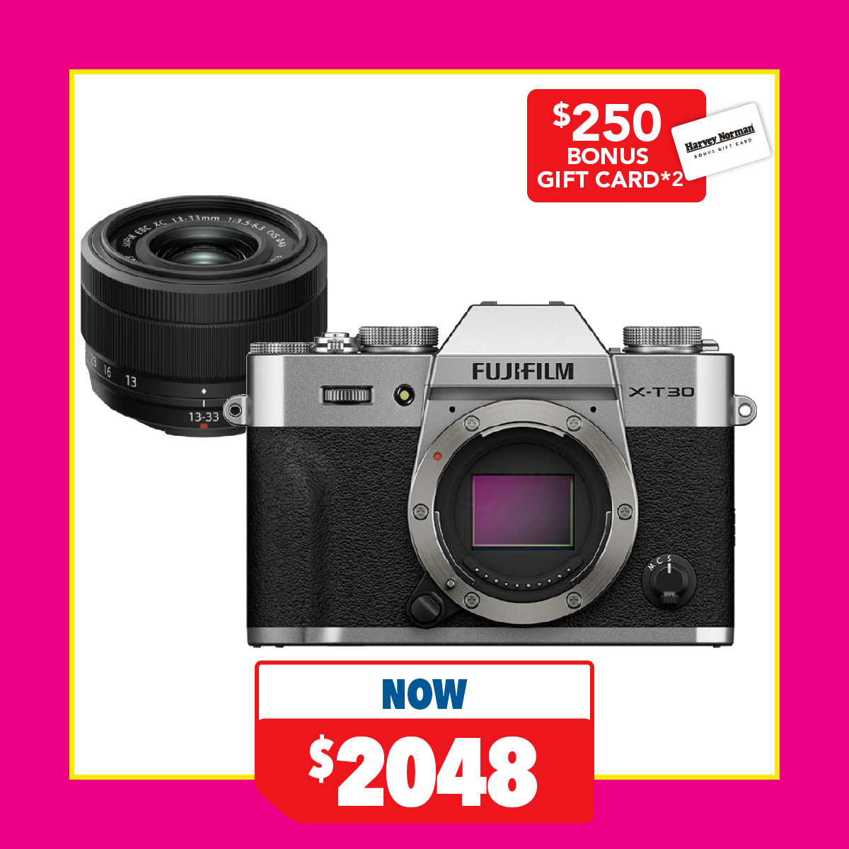 Fujifilm X-T30 III Mirrorless Camera with 13-33mm Lens