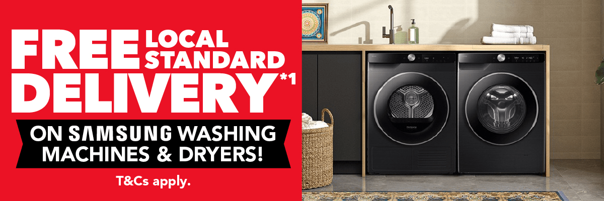 Free Delivery on Samsung Machines & Dryers