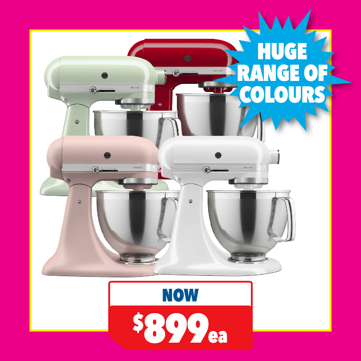 KitchenAid KSM195 Artisan Tilt-Head 4.8L Stand Mixer