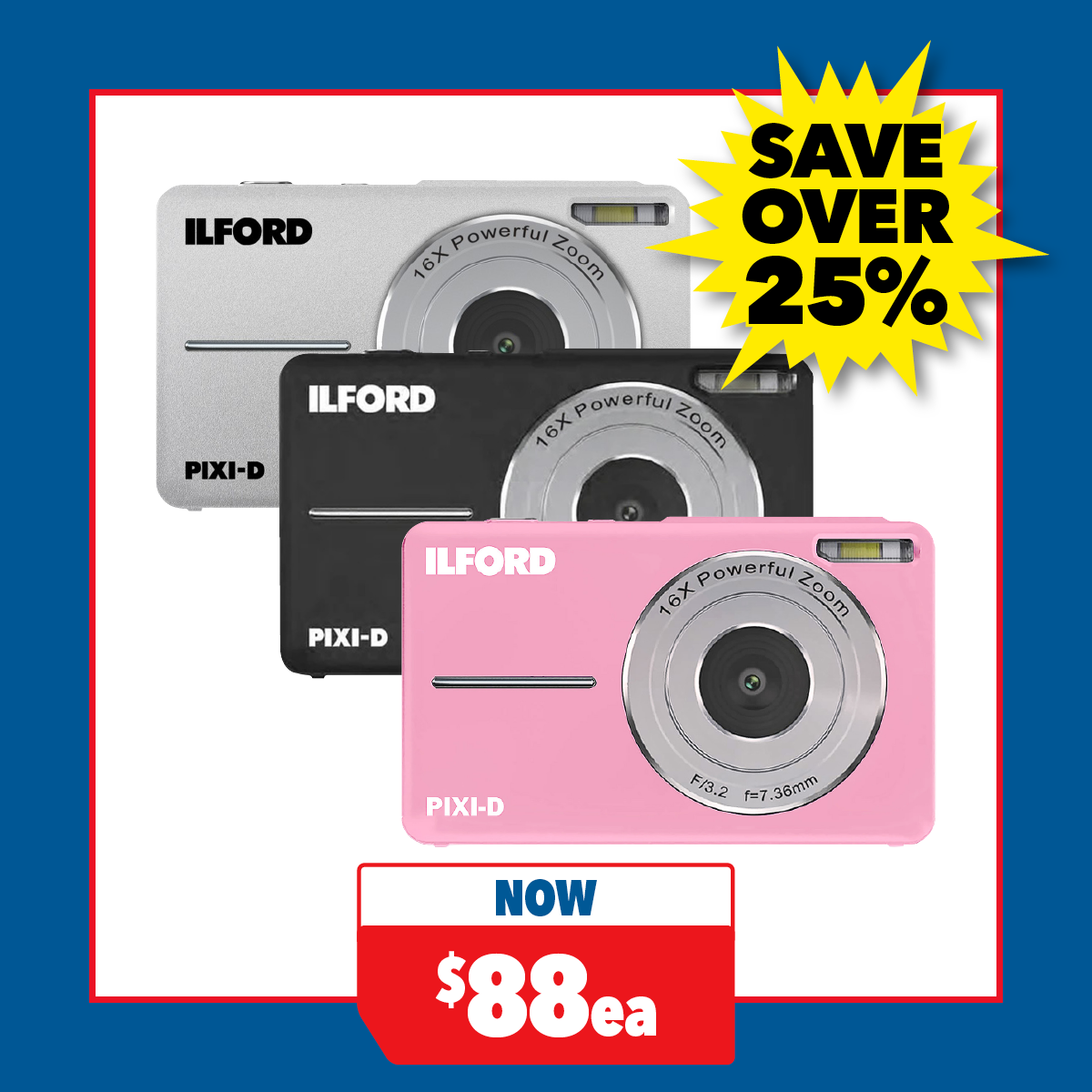 Ilford PIXI-D Digital Zoom Camera