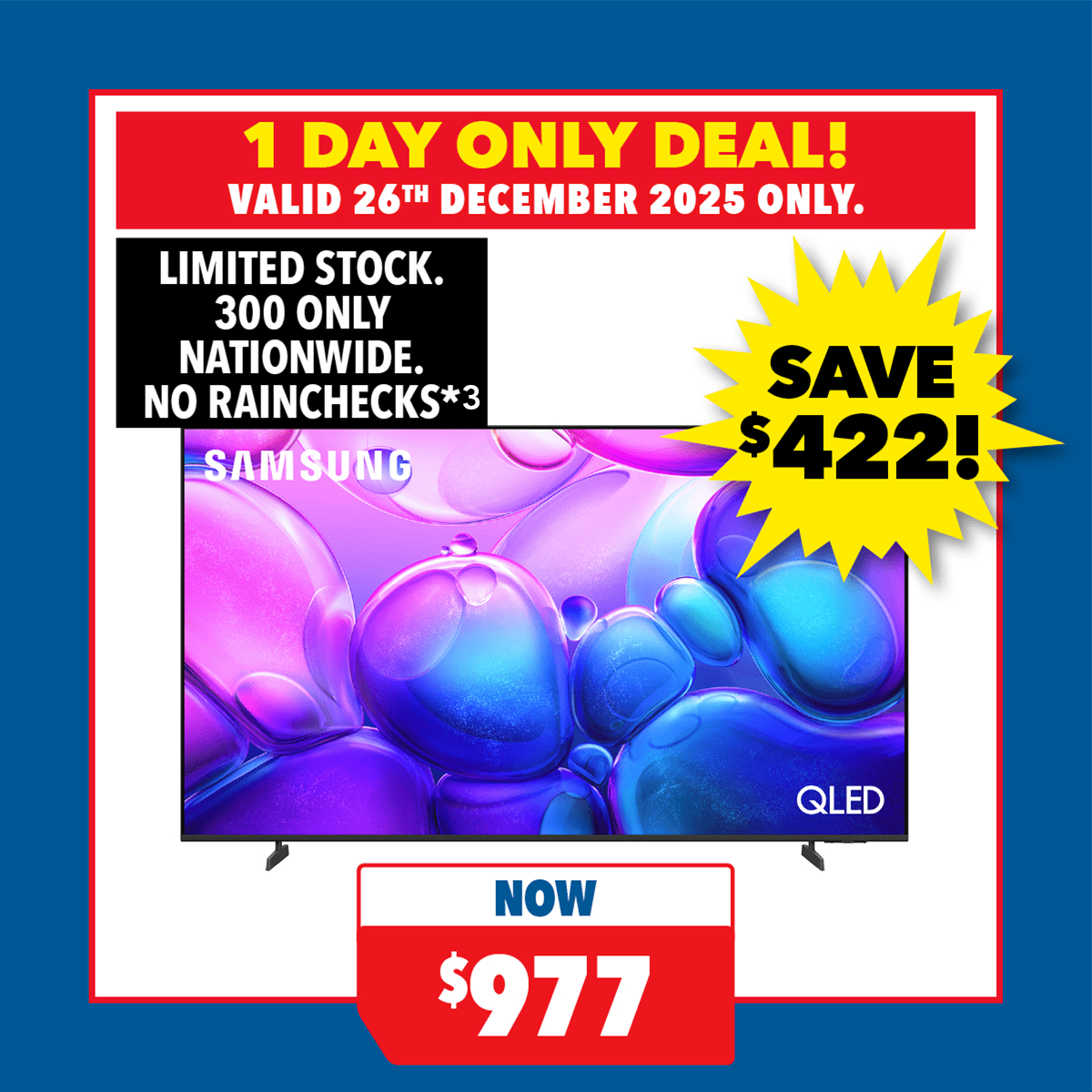 Samsung 65" Smart 4K QLED TV with Tizen OS