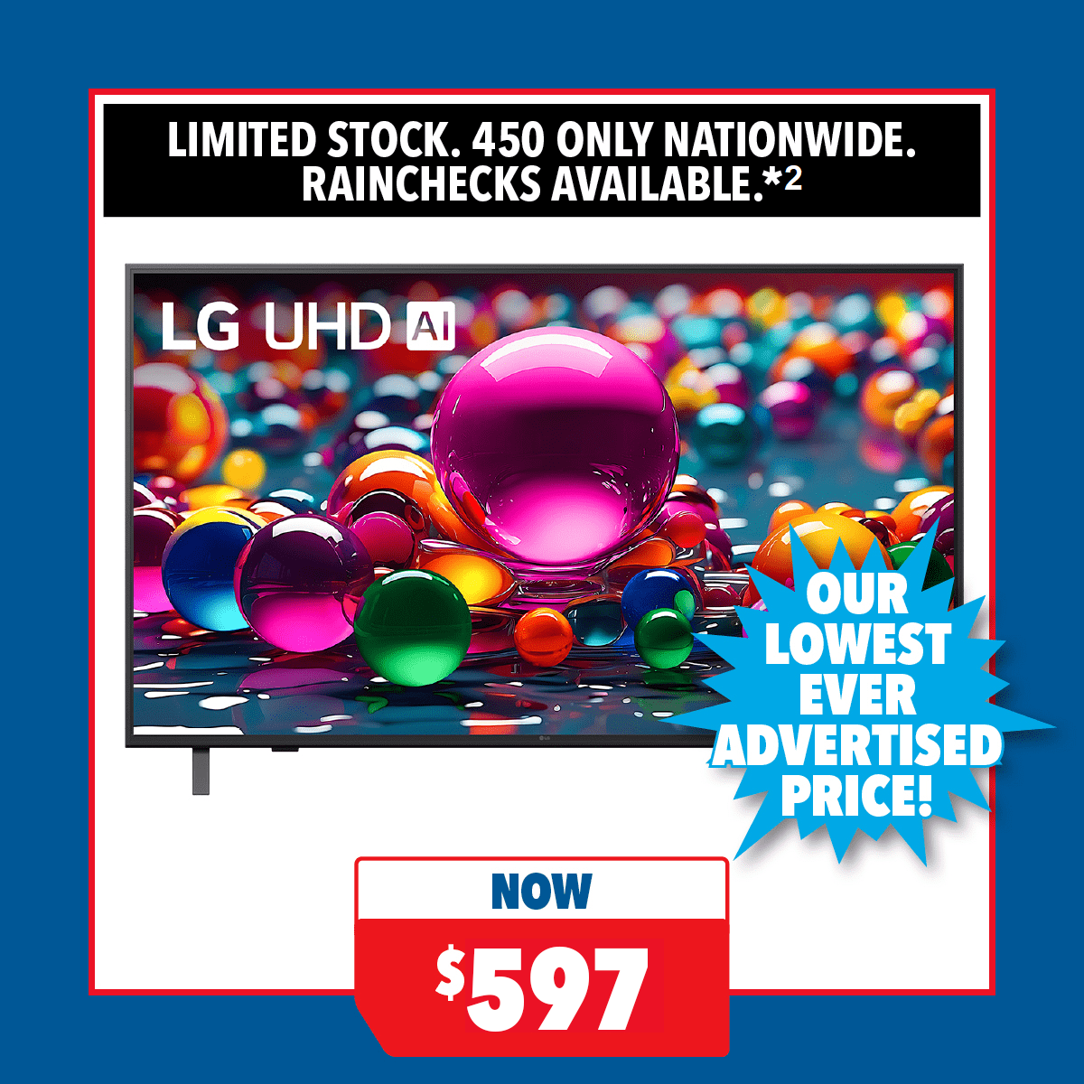 LG 50" UA84 Smart 4K UHD AI TV