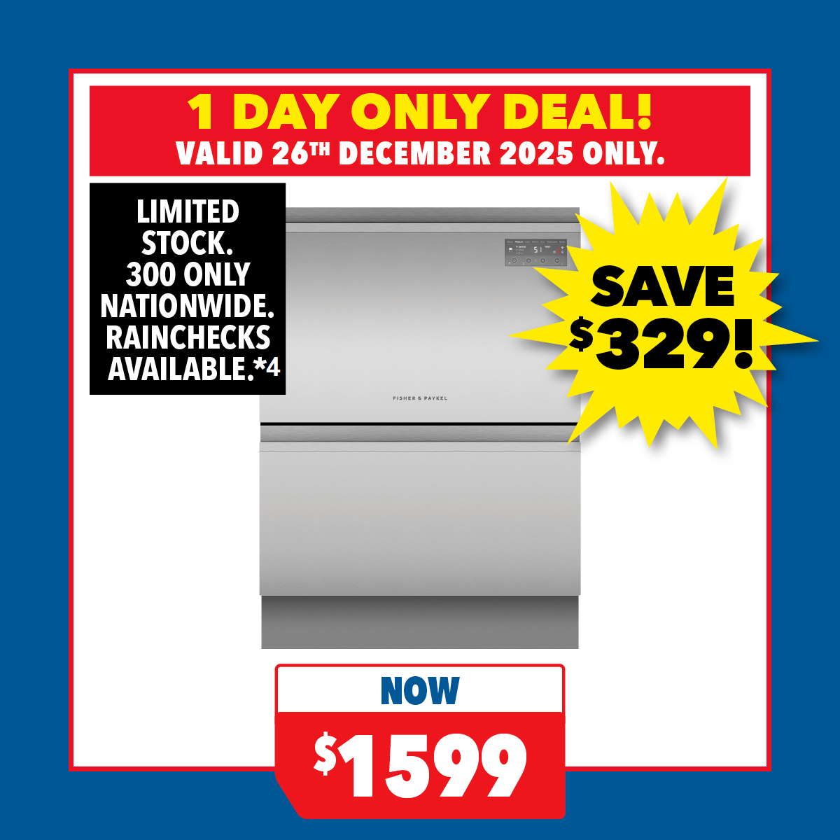 Fisher & Paykel 14 Place Setting Double-Drawer Dishwasher