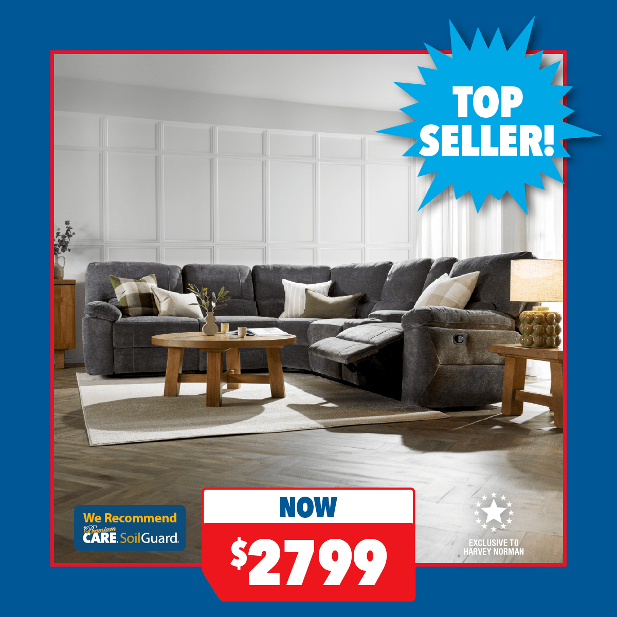 Rayner 5-Seater Modular Recliner Sofa