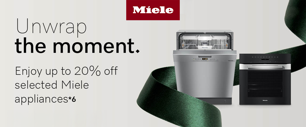 Up to 20% off selected Miele appliances