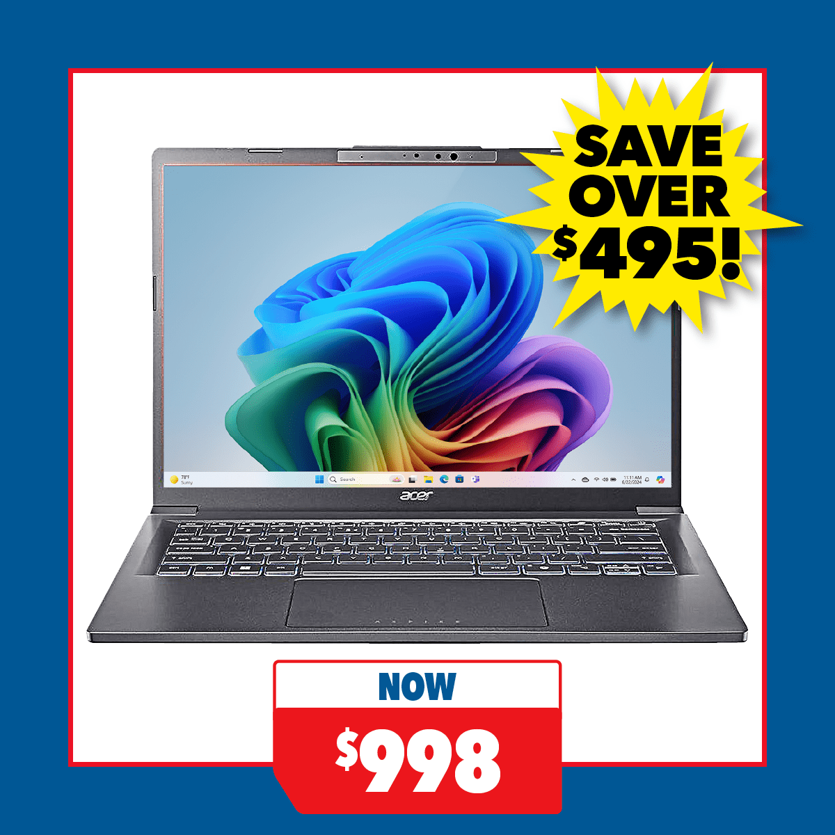 Acer Aspire AI 14" Copilot+ PC - Intel Core Ultra 5