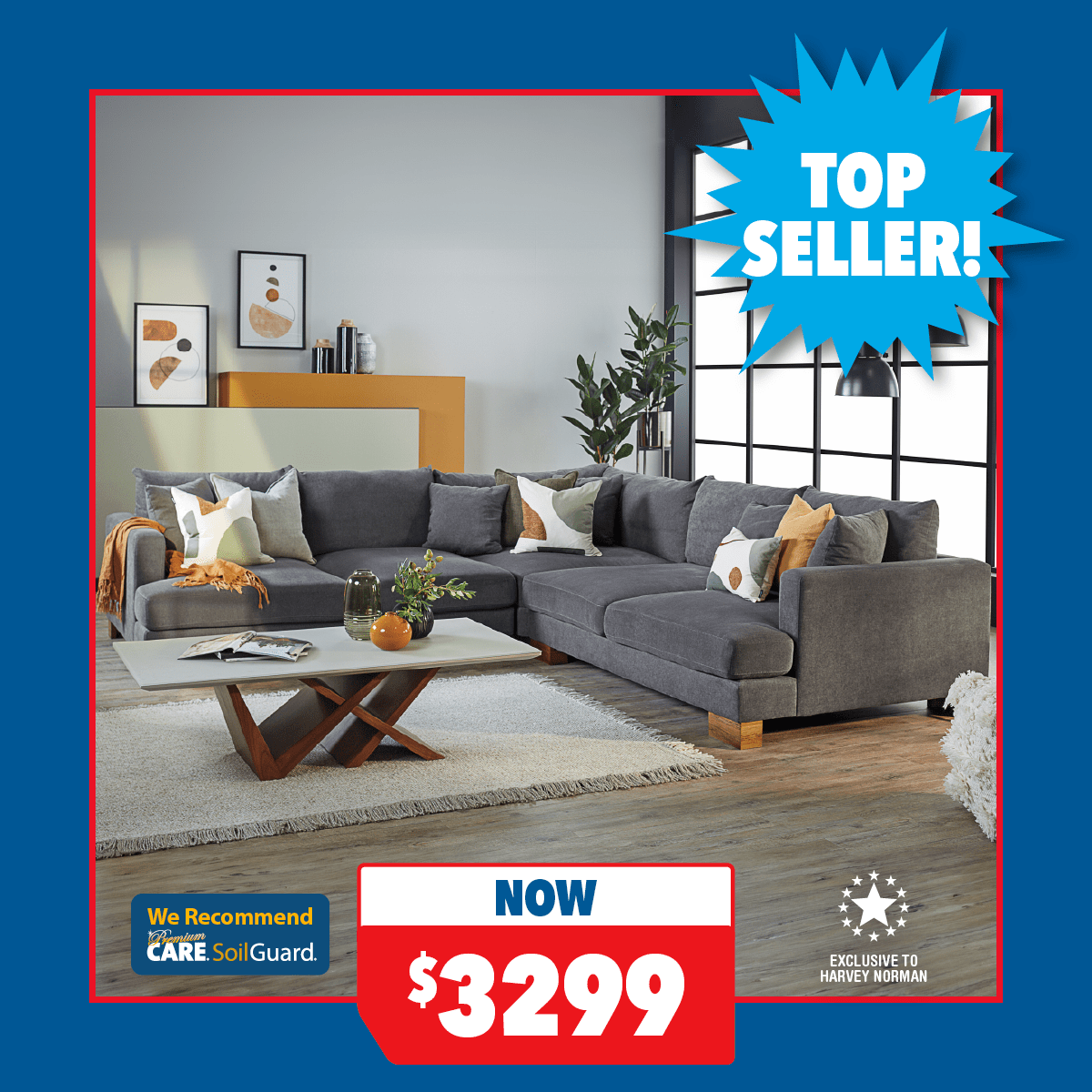 Monte Carlo Fabric Corner Lounge Suite