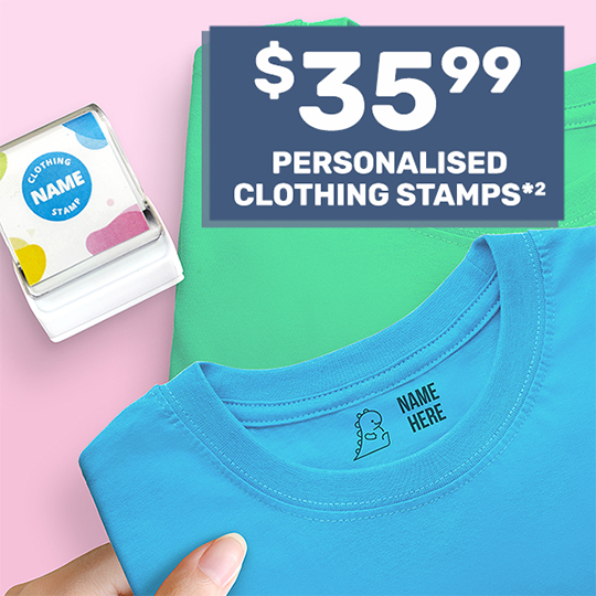 Personalised Clothing Stamp $35.99*²
