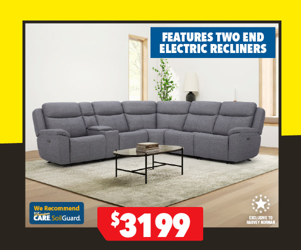 Kingsley 5-Seater Fabric Modular Electric Recliner Sofa