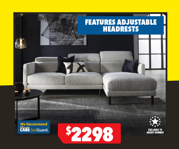 Stella 3-Seater Fabric Sofa with Chaise