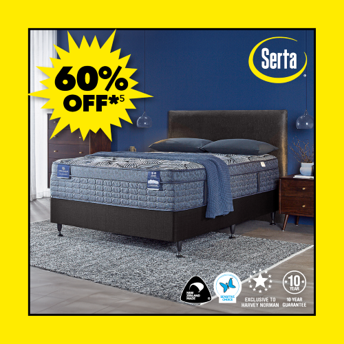 60% Off* Lexton Mattress Range by Serta