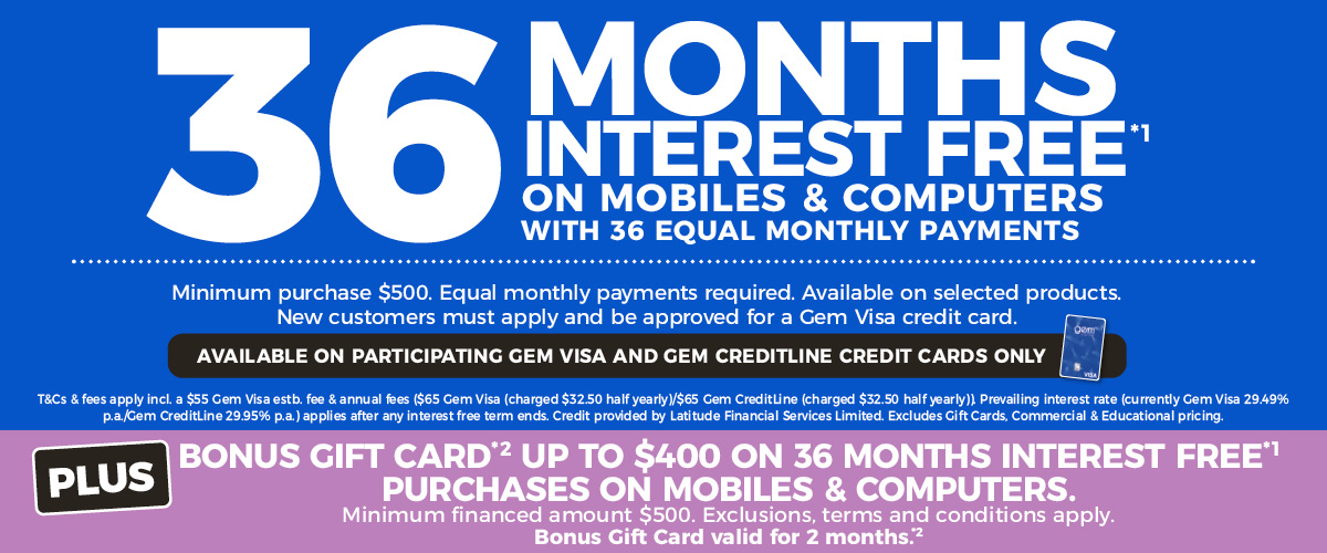 36 Month Interest Free