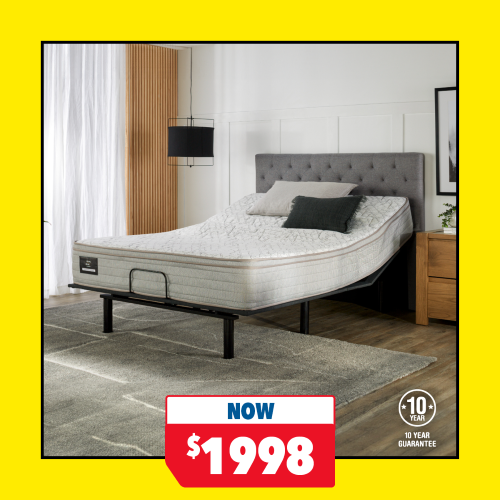 King Koil Conforma Classic II Medium Queen Mattress with Motion Adjustable Base by Tempur