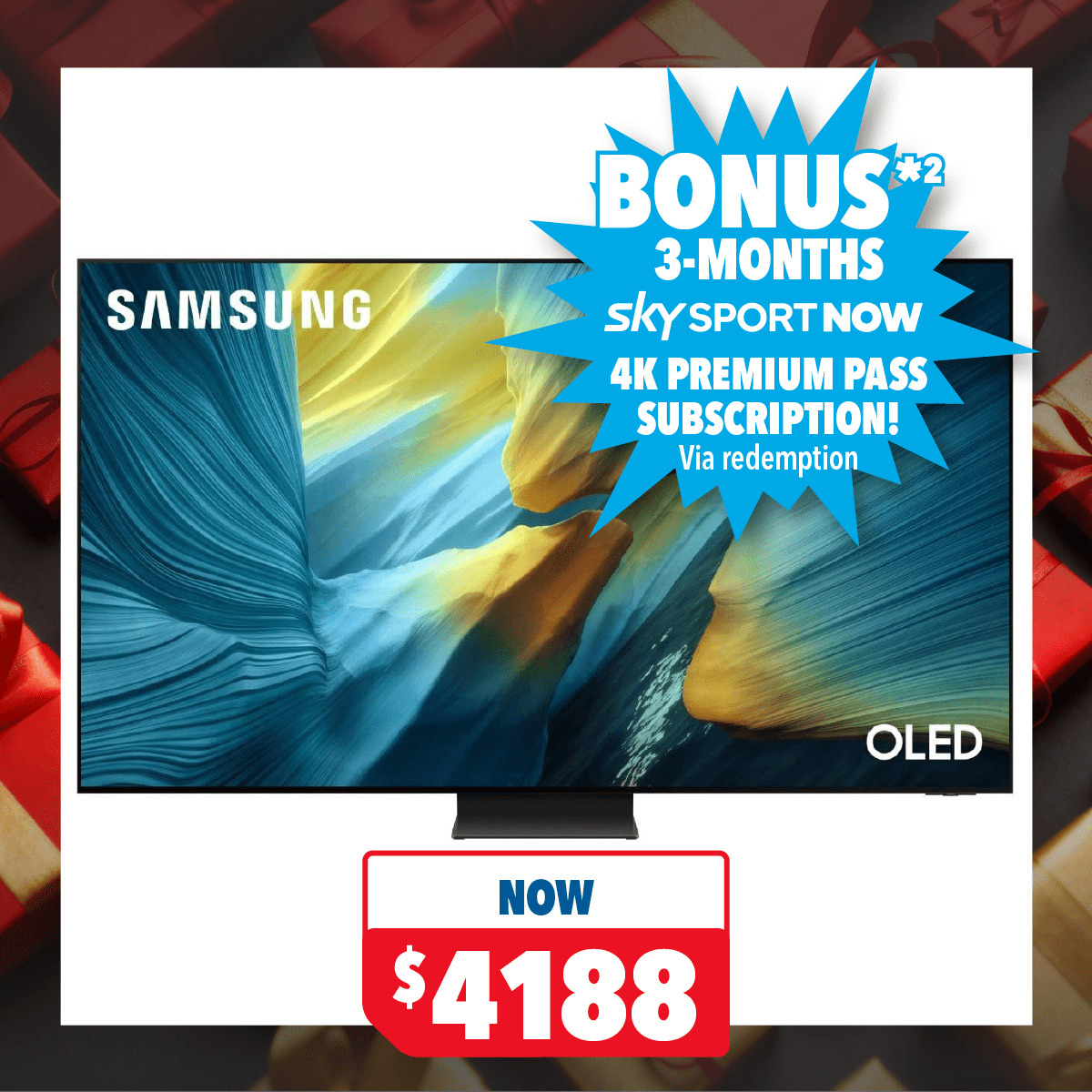 Samsung 65" S95F Smart 4K OLED AI TV