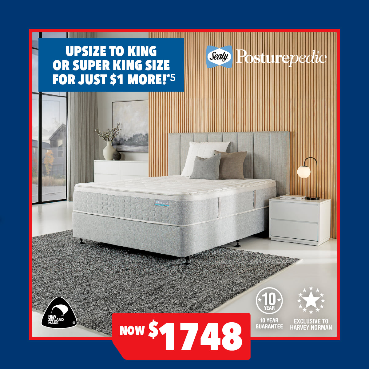 Harrington Firm Queen Mattress by Sealy Posturepedic