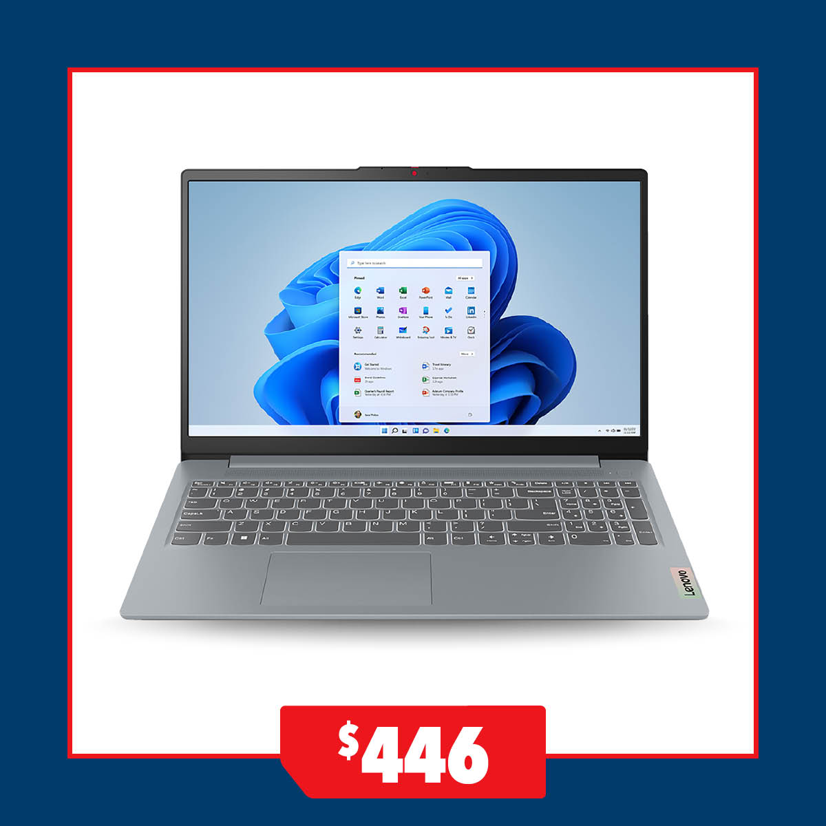 Lenovo IdeaPad Slim 3i (8th Gen) 15.6" Laptop - Intel N100