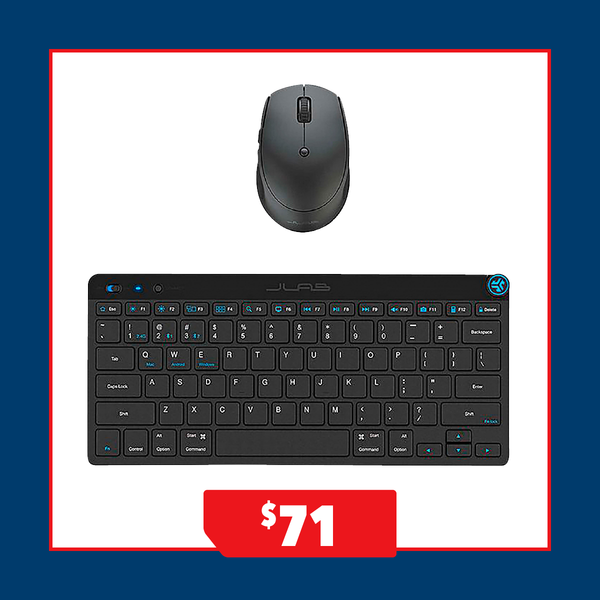 JLab Go Wireless Keyboard & Mouse Combo 