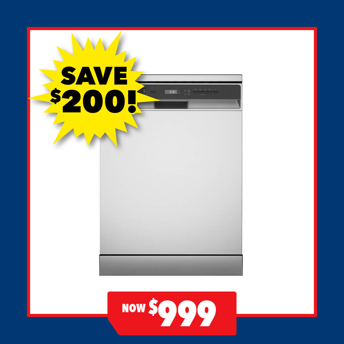 Westinghouse 15 Place Setting Freestanding Dishwasher