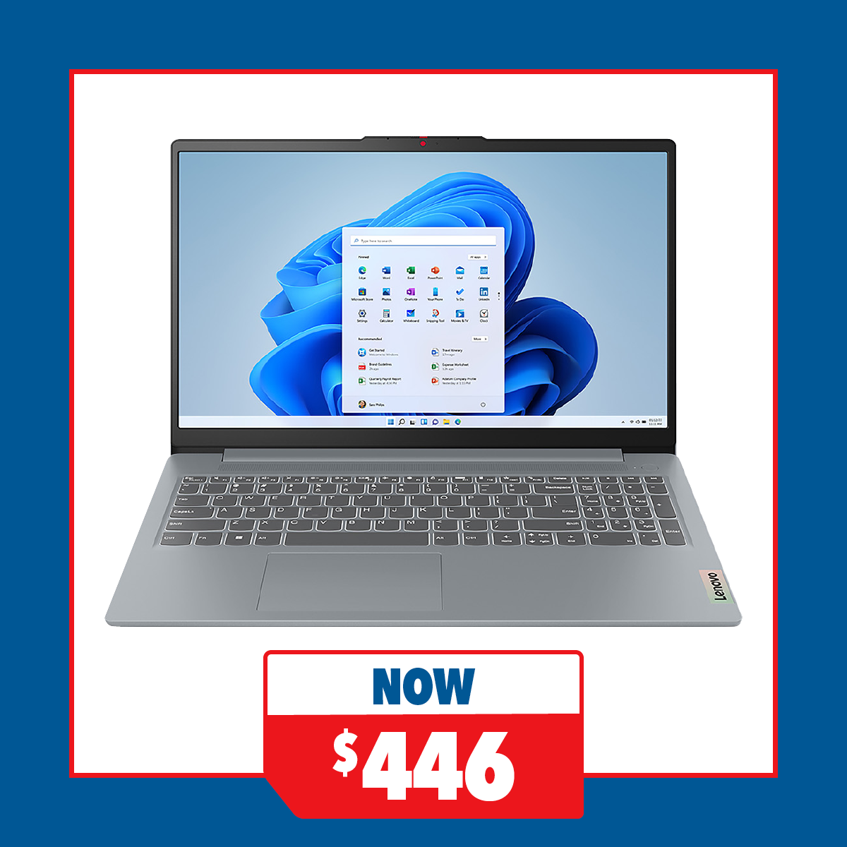 Lenovo IdeaPad Slim 3i (8th Gen) 15.6" Laptop - Intel N100