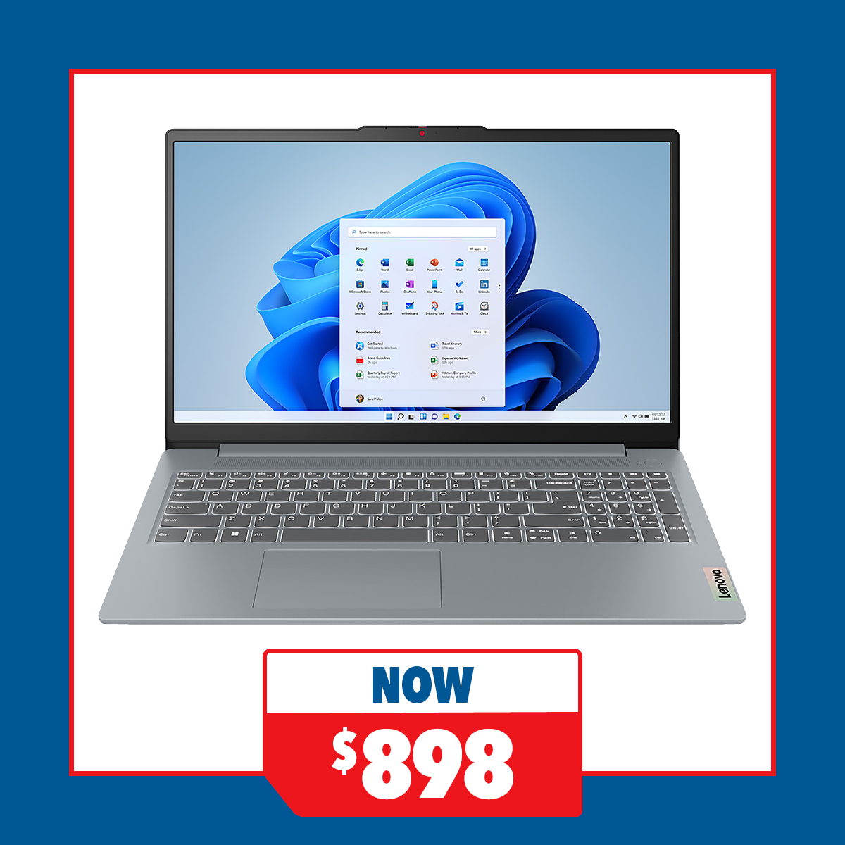 Lenovo IdeaPad Slim 3 (8th Gen) 15.6" Laptop - AMD Ryzen 5