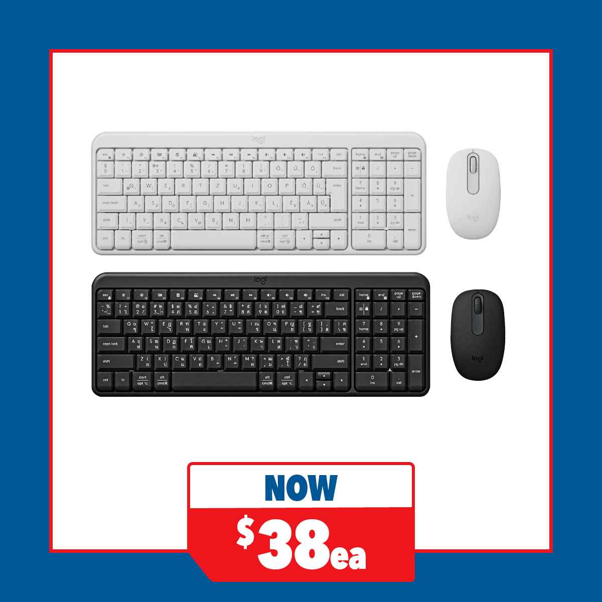 Logitech MK250 Compact Wireless Keyboard & Mouse Combo