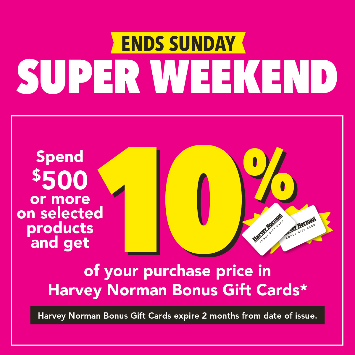 Super Weekend Ends Sunday