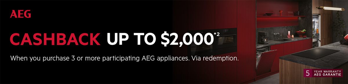 AEG Cashback Up To $2000*2