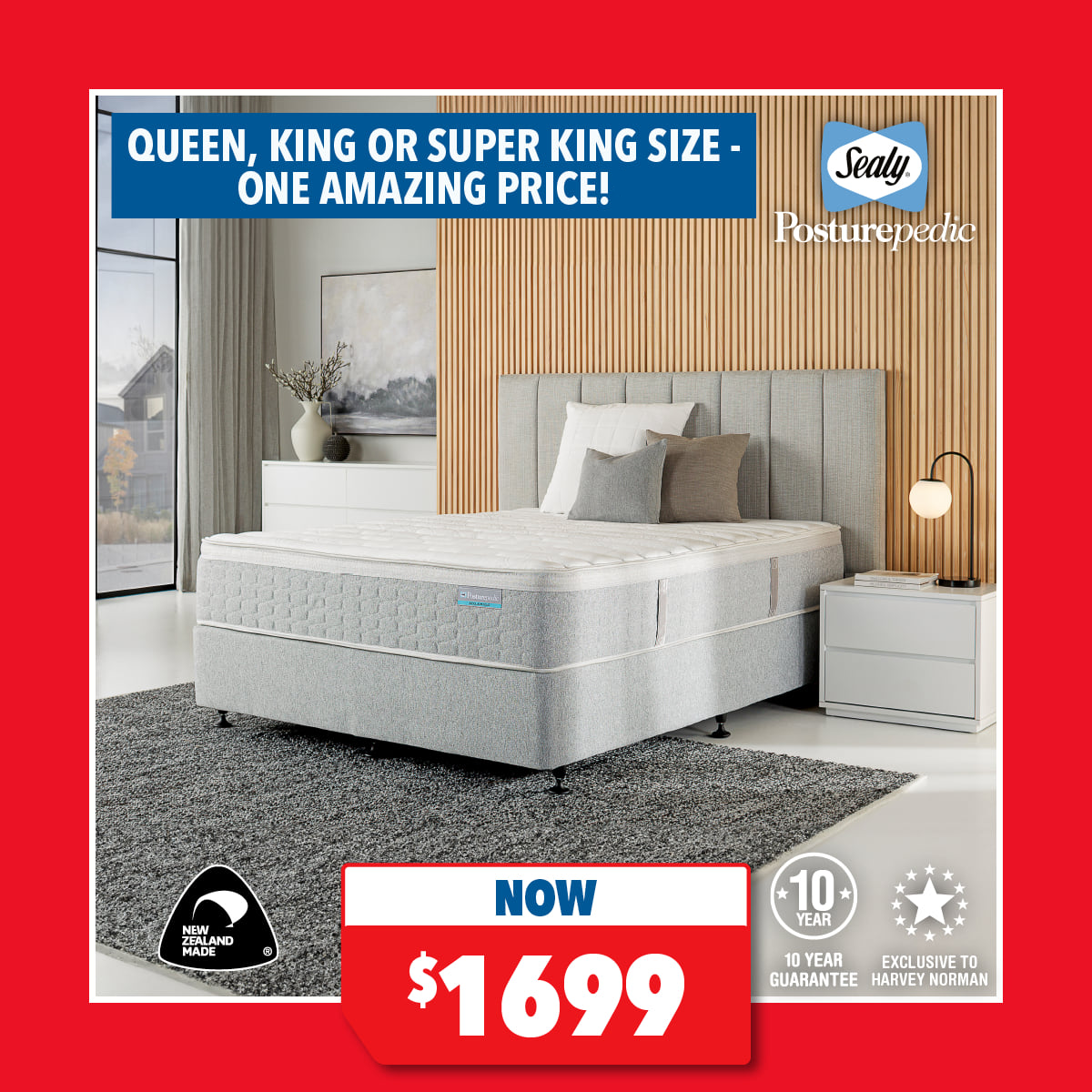 Harrington Firm Queen Mattress by Sealy Posturepedic