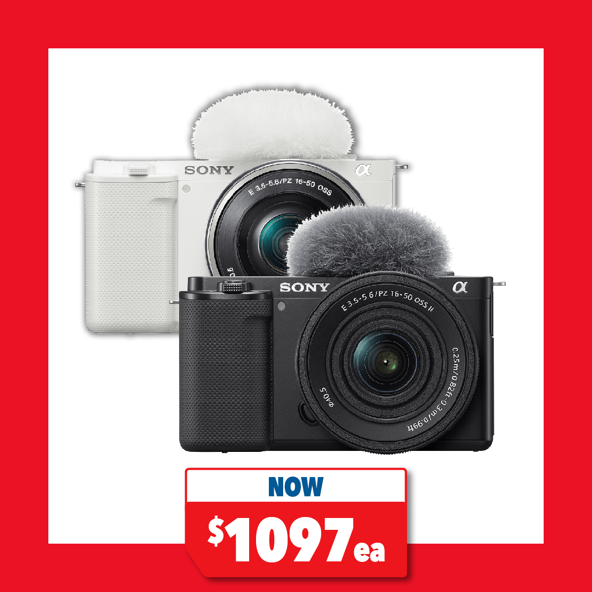 Sony Alpha ZV-E10 Mirrorless Camera with 16-50mm Lens