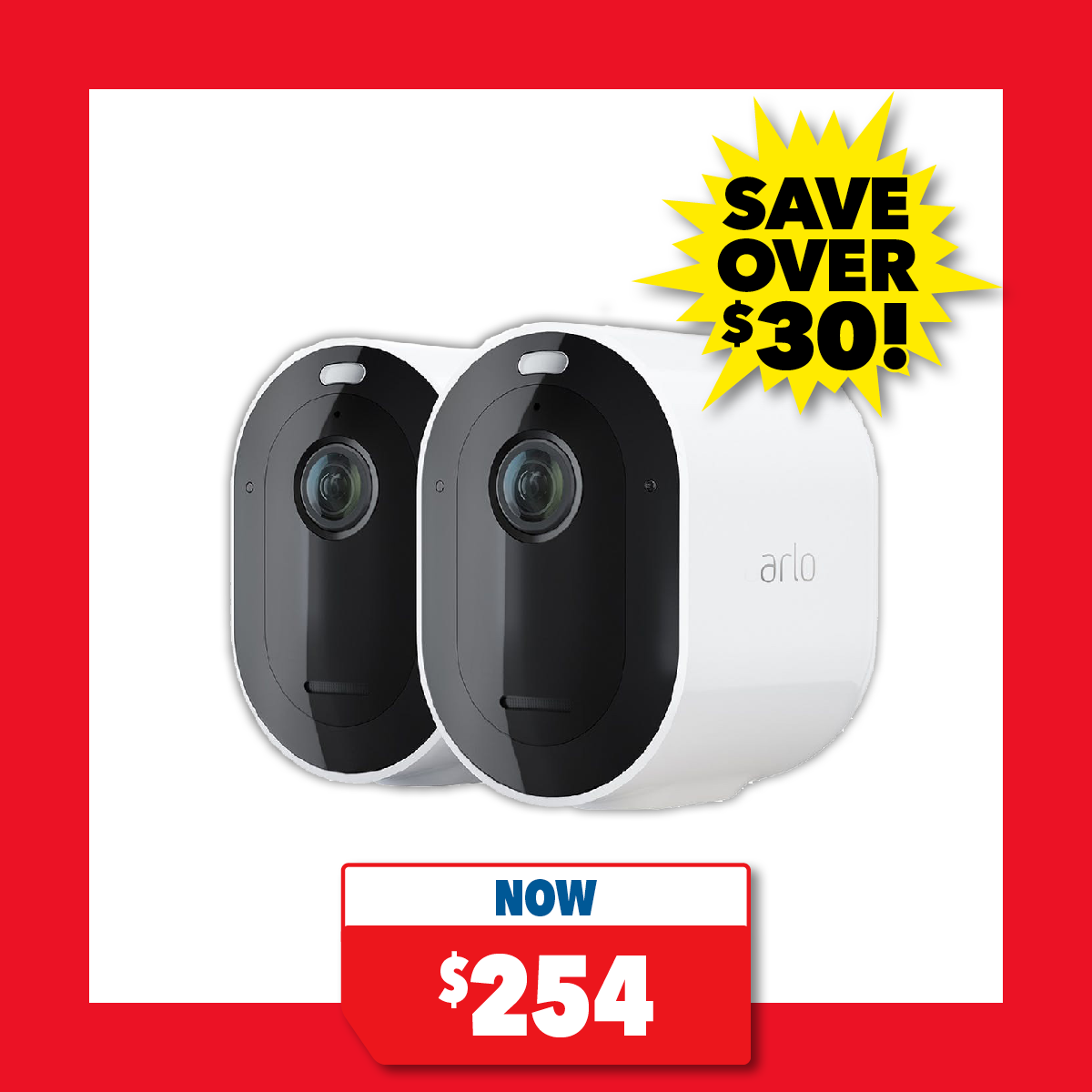 Arlo Pro 5 2K Security Camera with Spotlight - 2-Pack