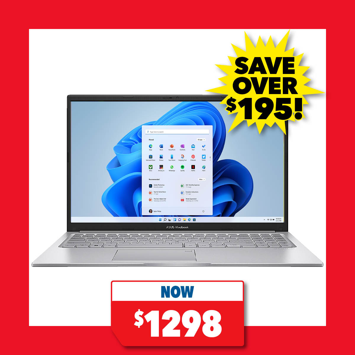 ASUS Vivobook 15.6" Laptop - Intel Core i7