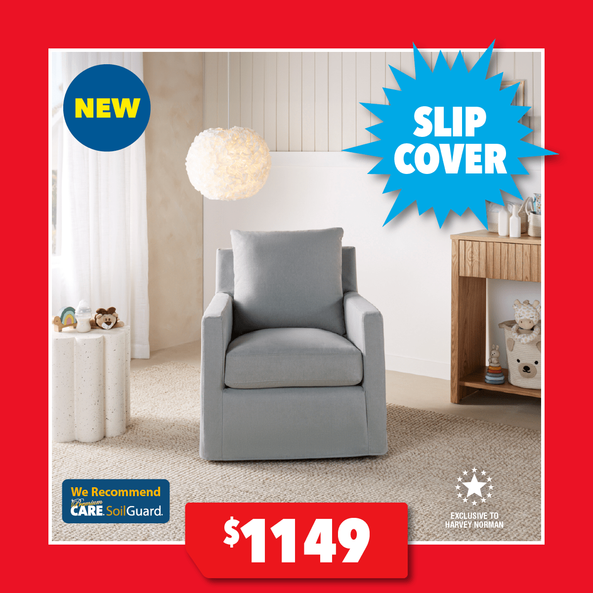 Julia Slip Cover Nursery Chair