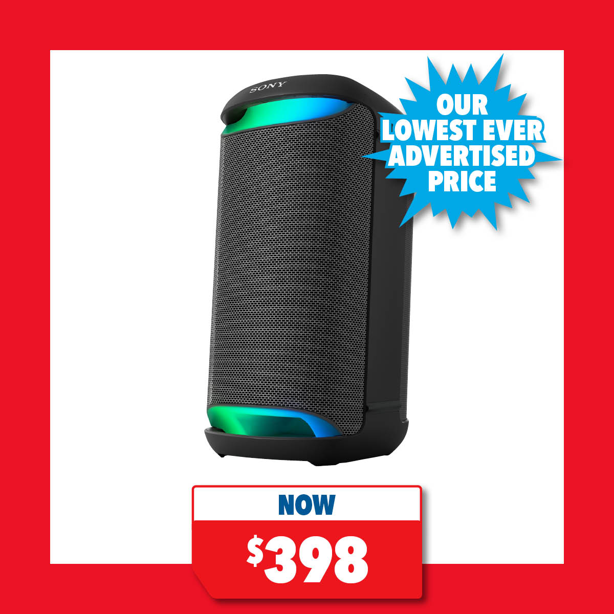 Sony SRS-XV500 Portable Bluetooth Party Speaker