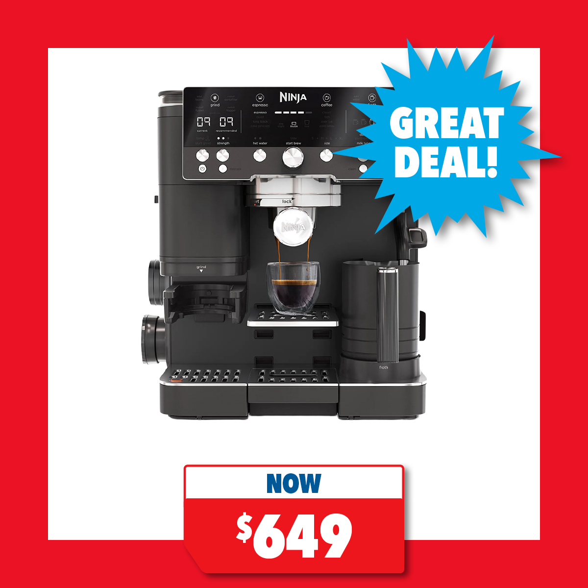 Ninja Luxe Cafe Premier Manual Espresso Machine