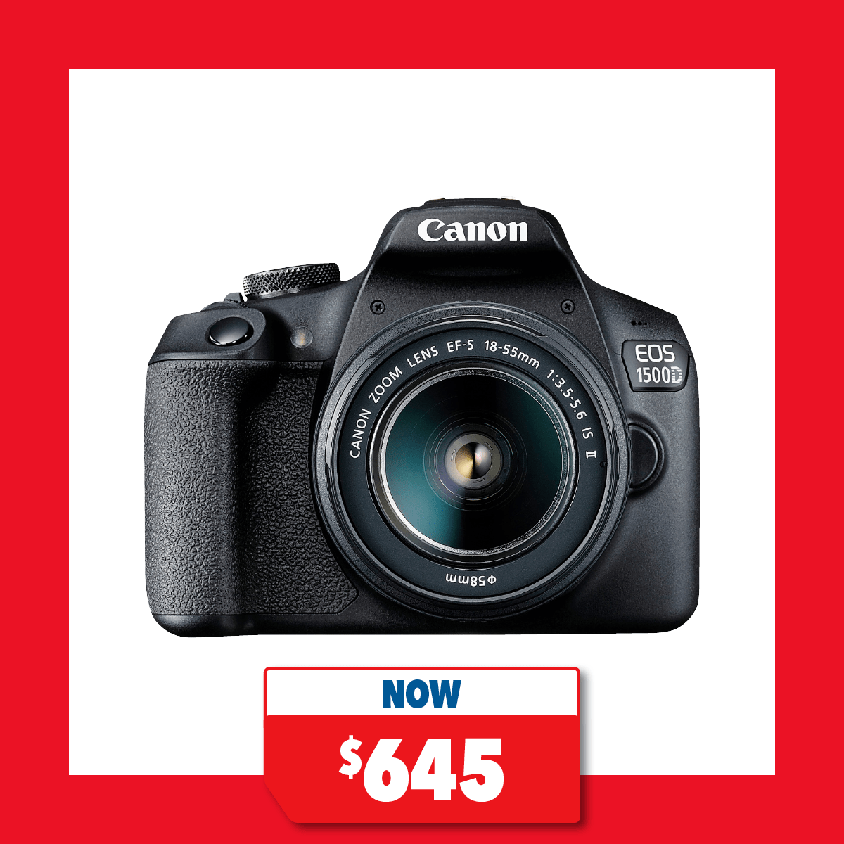 Canon EOS 1500D DSLR with 18-55mm Lens